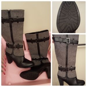 Solesensibility Gray & Black Boots